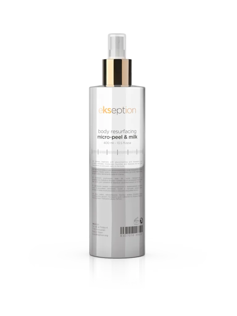 body resurfacing micro peel and milk scaled